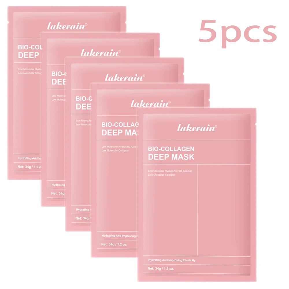 Masque bio-collagène hydratant qui améliore l'elasticité et minimise les pores