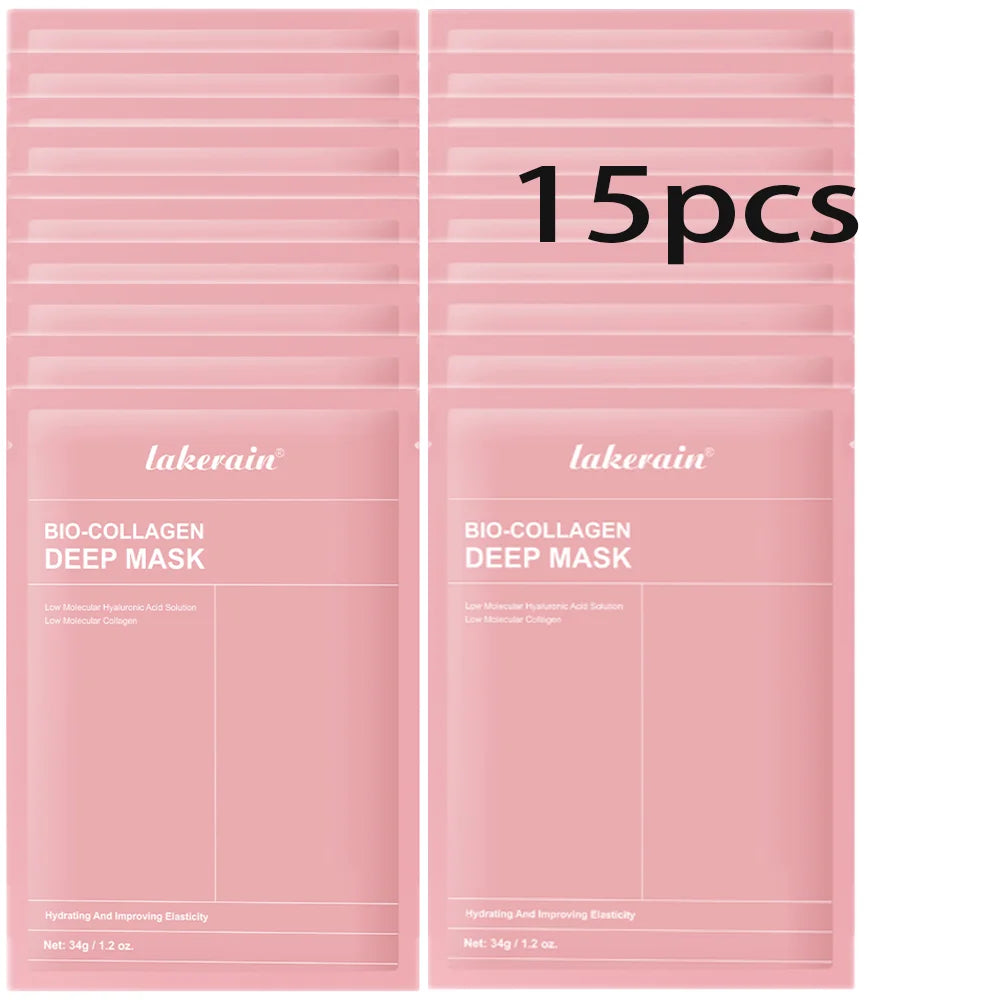Masque bio-collagène hydratant qui améliore l'elasticité et minimise les pores