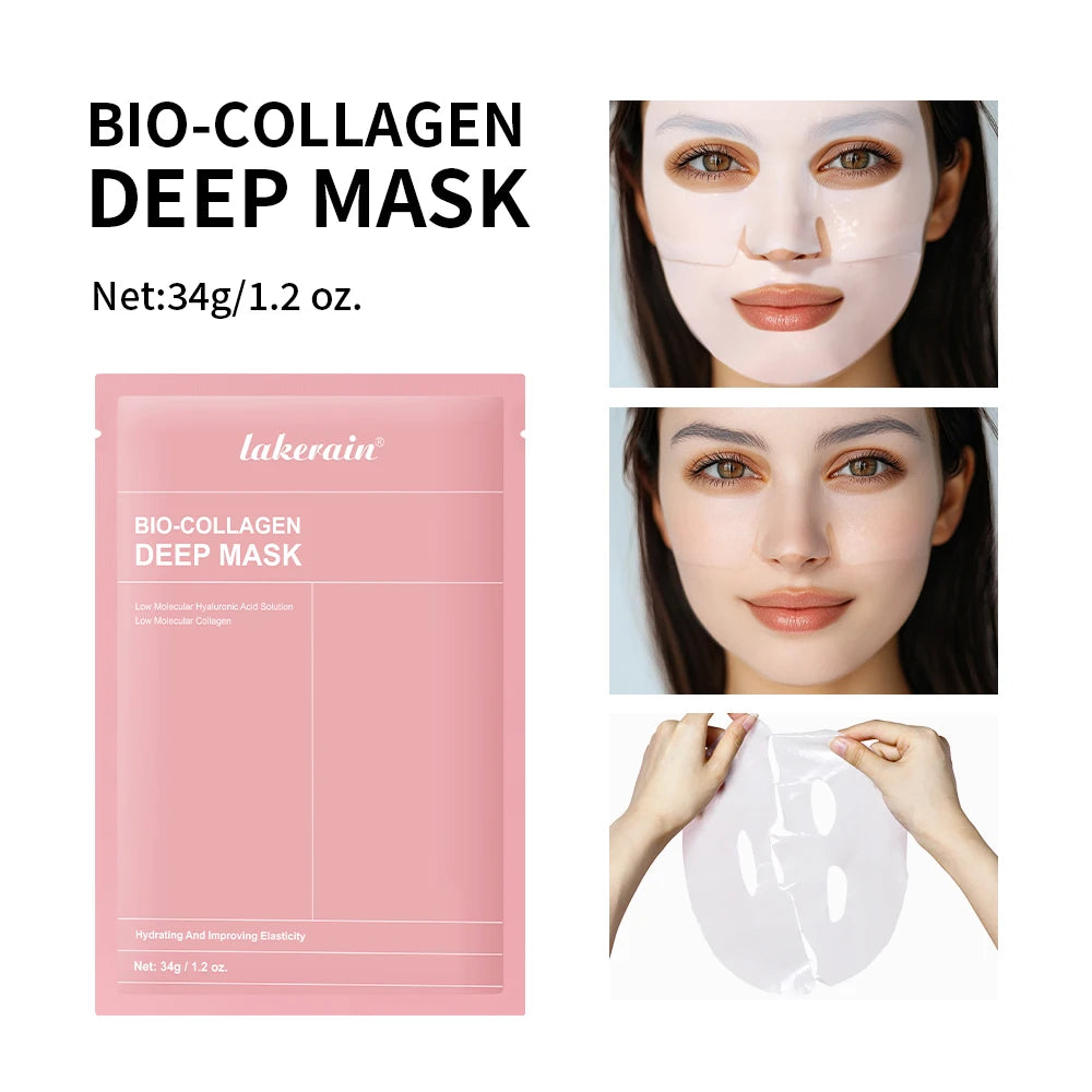 Masque bio-collagène hydratant qui améliore l'elasticité et minimise les pores